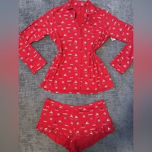 Set of 3 SKIMS LONG SLEEVE BUTTON UP SET